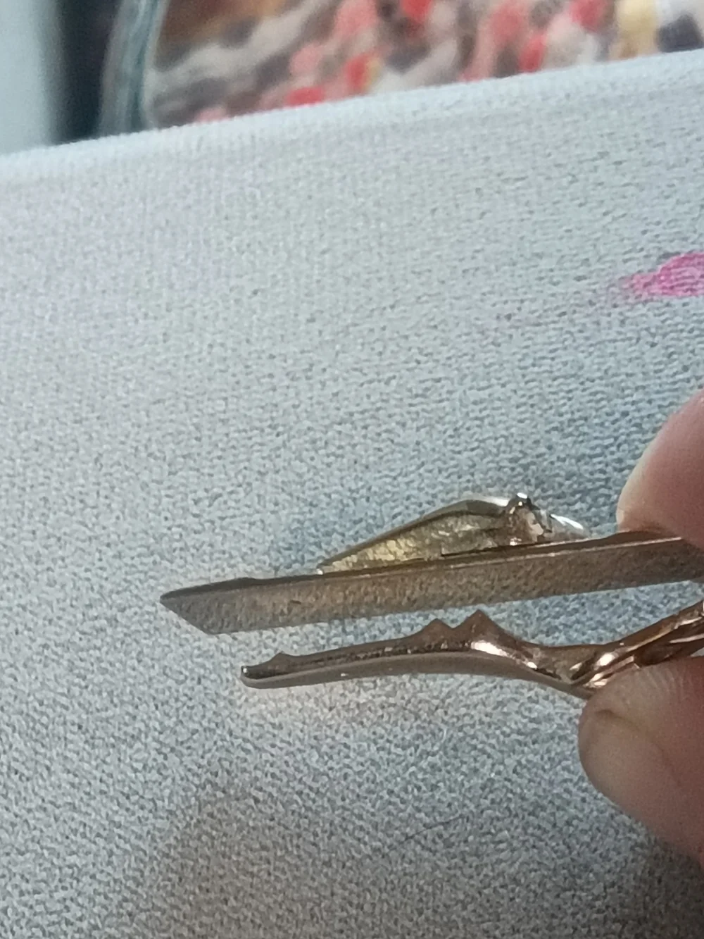 SWANK Silver Train Motif Tie Clip